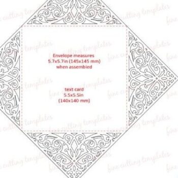 Intra απο ξύλο plywood 3mm-4mm πάχος – Προσκλητήριο γάμου Τετράπτυχη κάρτα Δίασταση  20x20 cm INTRAFABR-32391583 - Image 3