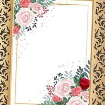 Intra απο ξύλο plywood 3mm-4mm πάχος – Προσκλητήριο Γάμου Gate Card Damask Δίασταση  20x20 cm INTRAFABR-34415084 - Image 1