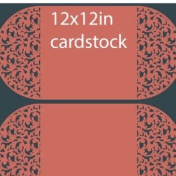 Intra απο ξύλο plywood 3mm-4mm πάχος – Πρότυπο Cricut προσκλητηρίων γάμου Δίασταση  20x20 cm INTRAFABR-31271091 - Image 5