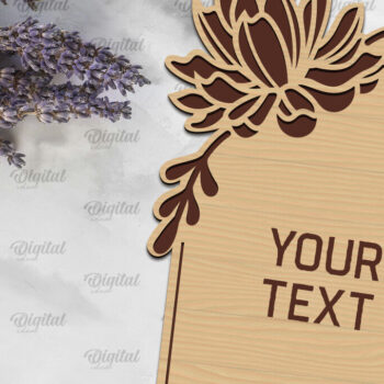 Intra απο ξύλο plywood 3mm-4mm πάχος – Προσκλητήρια Γάμου Δέσμη κοπής με λέιζερ Δίασταση 20x20 cm INTRAFABR-98462347 - Image 3