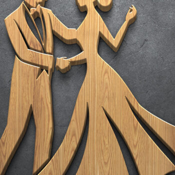 Intra απο ξύλο plywood 3mm-4mm πάχος – Σετ δέσμης κοπής με Laser γάμου Δίασταση  20x20 cm INTRAFABR-121024886 - Image 5