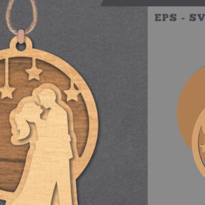 Intra απο ξύλο plywood 3mm-4mm πάχος – Στολίδι Γάμου Δίασταση  20x20 cm INTRAFABR-112011974