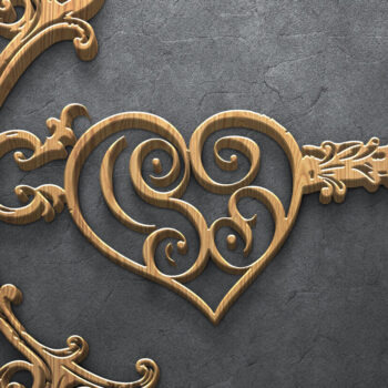 Intra απο ξύλο plywood 3mm-4mm πάχος – Πακέτο Cut Wedding Laser Δίασταση  20x20 cm INTRAFABR-122068749 - Image 4