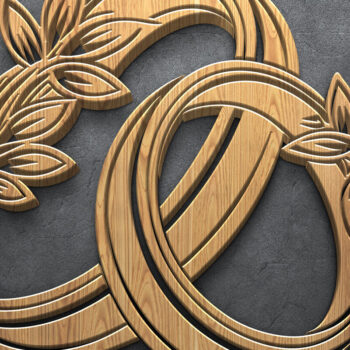 Intra απο ξύλο plywood 3mm-4mm πάχος – Πακέτο Cut Wedding Laser Δίασταση  20x20 cm INTRAFABR-121026127 - Image 3