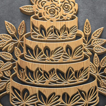 Intra απο ξύλο plywood 3mm-4mm πάχος – Πακέτο Cut Wedding Laser Δίασταση  20x20 cm INTRAFABR-121026127 - Image 5