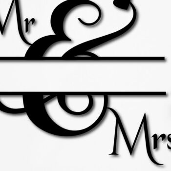 Intra απο ξύλο plywood 3mm-4mm πάχος – Μονόγραμμα Σπλιτ Αγάπης Γάμου Δίασταση  20x20 cm INTRAFABR-8919970 - Image 1