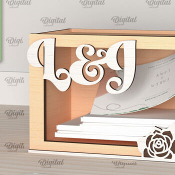 Intra απο ξύλο plywood 3mm-4mm πάχος – Wedding Memory Box Δίασταση 20x20 cm INTRAFABR-98121671 - Image 1