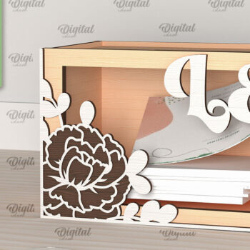 Intra απο ξύλο plywood 3mm-4mm πάχος – Wedding Memory Box Δίασταση  20x20 cm INTRAFABR-98121718 - Image 1