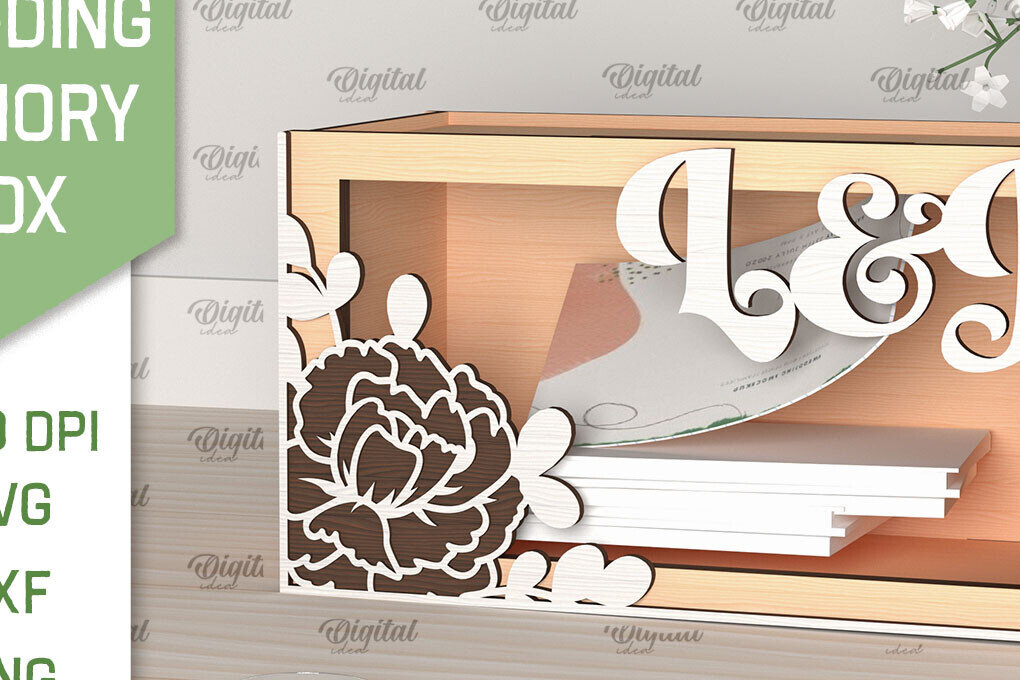 Intra απο ξύλο plywood 3mm-4mm πάχος – Wedding Memory Box Δίασταση  20x20 cm INTRAFABR-98121718