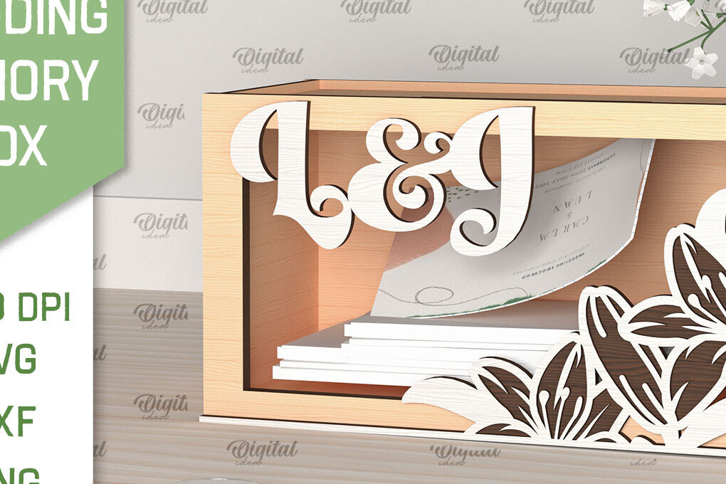 Intra απο ξύλο plywood 3mm-4mm πάχος – Wedding Memory Box Δίασταση  20x20 cm INTRAFABR-98121749