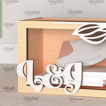 Intra απο ξύλο plywood 3mm-4mm πάχος – Wedding Memory Box Δίασταση  20x20 cm INTRAFABR-98121849 - Image 1