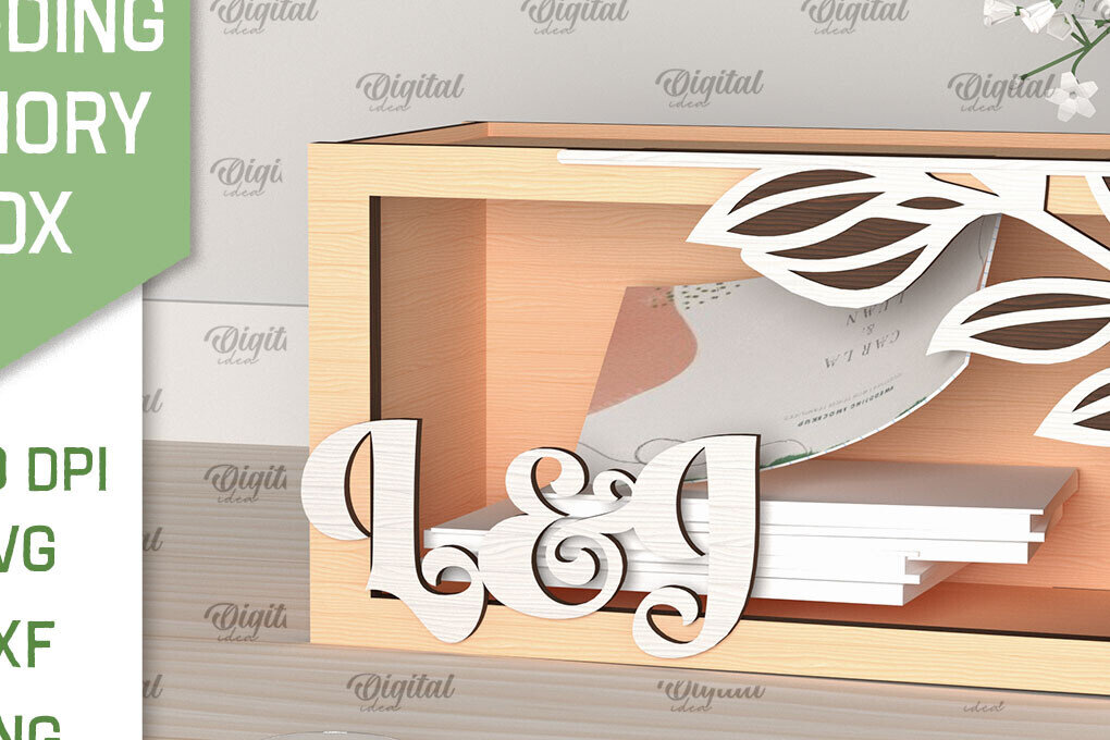 Intra απο ξύλο plywood 3mm-4mm πάχος – Wedding Memory Box Δίασταση  20x20 cm INTRAFABR-98121849