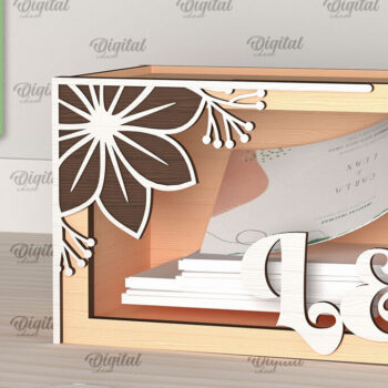 Intra απο ξύλο plywood 3mm-4mm πάχος – Wedding Memory Box Δίασταση  20x20 cm INTRAFABR-98121892 - Image 1