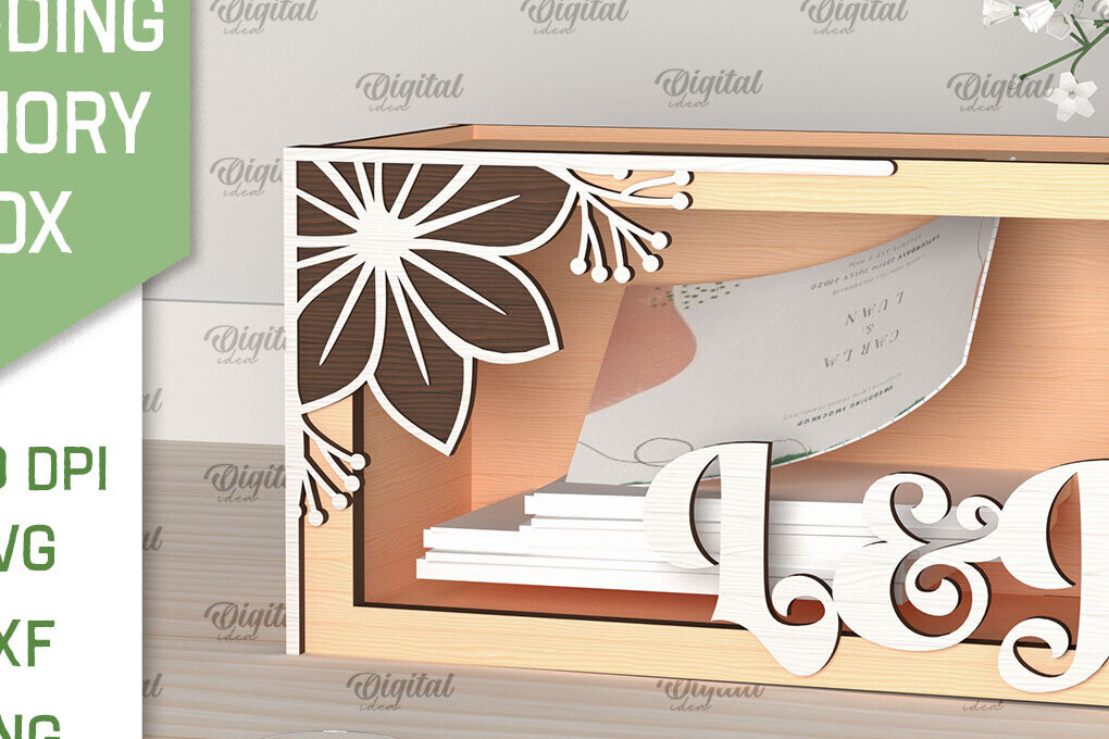 Intra απο ξύλο plywood 3mm-4mm πάχος – Wedding Memory Box Δίασταση  20x20 cm INTRAFABR-98121892