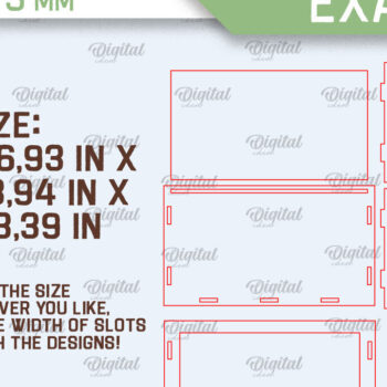 Intra απο ξύλο plywood 3mm-4mm πάχος – Wedding Memory Box Δίασταση  20x20 cm INTRAFABR-98121915 - Image 2