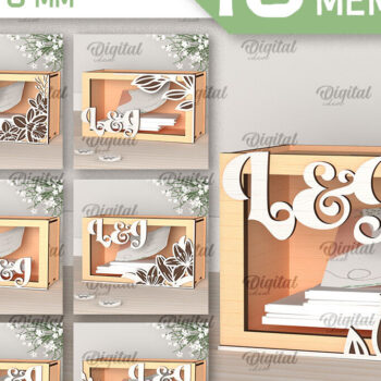 Intra απο ξύλο plywood 3mm-4mm πάχος – Κουτιά αναμνήσεων γάμου Δίασταση  20x20 cm INTRAFABR-98123072 - Image 1