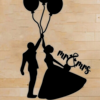 Intra απο ξύλο plywood 3mm-4mm πάχος – Wedding Metal Wall Art, Αρχεία κοπής με λέιζερ Δίασταση  40x30 cm INTRAFABR-68242214 - Image 1