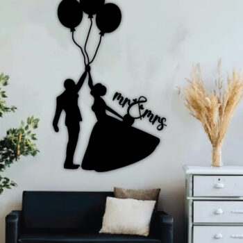 Intra απο ξύλο plywood 3mm-4mm πάχος – Wedding Metal Wall Art, Αρχεία κοπής με λέιζερ Δίασταση  40x30 cm INTRAFABR-68242214 - Image 2