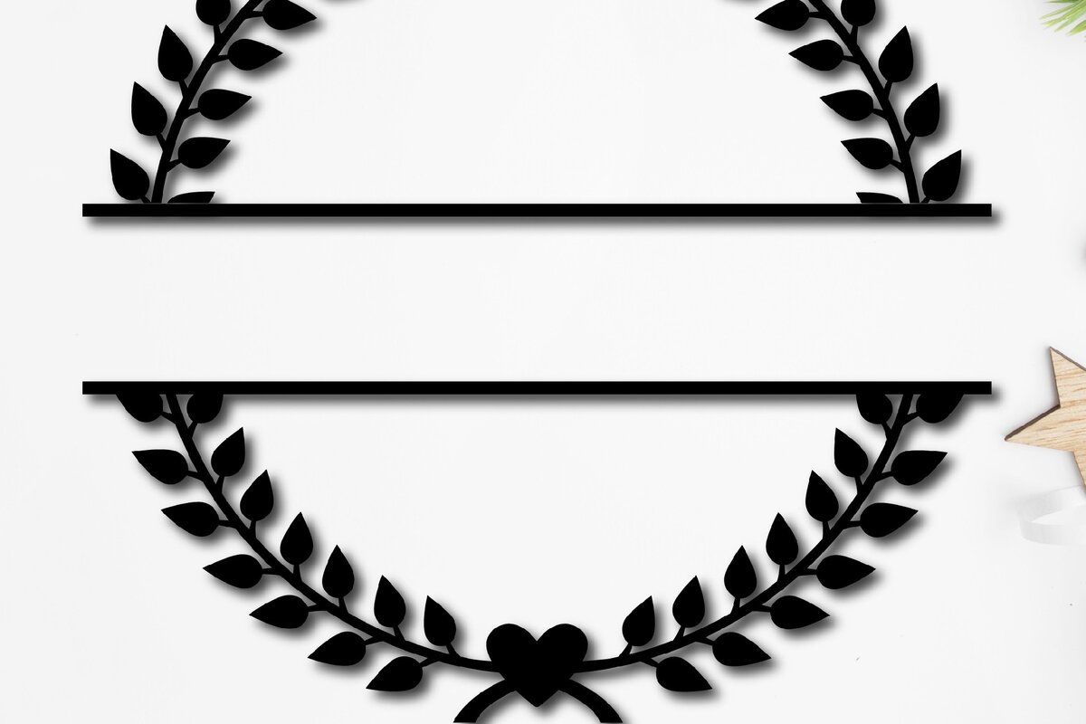 Intra απο ξύλο plywood 3mm-4mm πάχος – Μονόγραμμα Γάμου Floral Κορνίζα Δίασταση  20x20 cm INTRAFABR-13355597