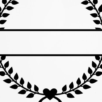 Intra απο ξύλο plywood 3mm-4mm πάχος – Μονόγραμμα Γάμου Floral Κορνίζα Δίασταση  20x20 cm INTRAFABR-13355597 - Image 3