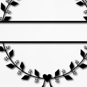 Intra απο ξύλο plywood 3mm-4mm πάχος – Μονόγραμμα Γάμου Κορνίζα Στεφάνι Δίασταση  20x20 cm INTRAFABR-13355604 - Image 1