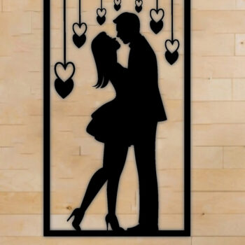 Intra απο ξύλο plywood 3mm-4mm πάχος – Κρεμάστρα τοίχου πάνελ γάμου, Τέχνη τοίχου Δίασταση  40x30 cm INTRAFABR-68236948 - Image 1