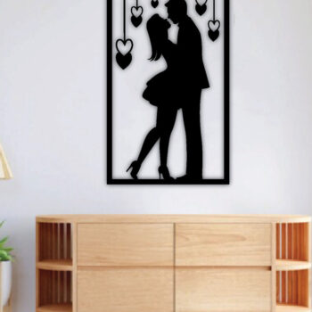 Intra απο ξύλο plywood 3mm-4mm πάχος – Κρεμάστρα τοίχου πάνελ γάμου, Τέχνη τοίχου Δίασταση  40x30 cm INTRAFABR-68236948 - Image 2