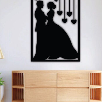 Intra απο ξύλο plywood 3mm-4mm πάχος – Κρεμάστρα τοίχου πάνελ γάμου, Τέχνη τοίχου Δίασταση  40x30 cm INTRAFABR-68244320 - Image 2