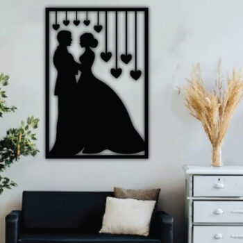 Intra απο ξύλο plywood 3mm-4mm πάχος – Κρεμάστρα τοίχου πάνελ γάμου, Τέχνη τοίχου Δίασταση  40x30 cm INTRAFABR-68244320 - Image 3