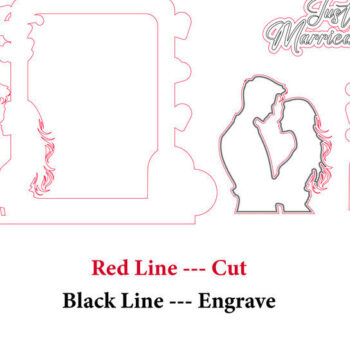 Intra απο ξύλο plywood 3mm-4mm πάχος – Κορνίζα φωτογραφιών γάμου Δίασταση  20x20 cm INTRAFABR-120781266 - Image 6