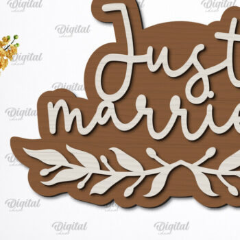 Intra απο ξύλο plywood 3mm-4mm πάχος – Φράσεις Γάμου Δέσμη κοπής με λέιζερ Δίασταση  20x20 cm INTRAFABR-99933889 - Image 3