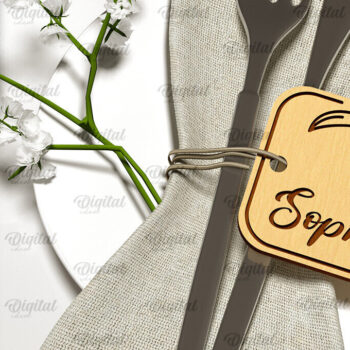 Intra απο ξύλο plywood 3mm-4mm πάχος – Κάρτες γάμου Πακέτο κοπής με λέιζερ Δίασταση  20x20 cm INTRAFABR-100541660 - Image 4