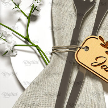 Intra απο ξύλο plywood 3mm-4mm πάχος – Κάρτες γάμου Πακέτο κοπής με λέιζερ Δίασταση  20x20 cm INTRAFABR-100541660 - Image 5