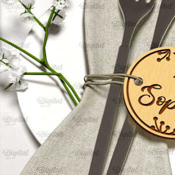 Intra απο ξύλο plywood 3mm-4mm πάχος – Κάρτες γάμου Πακέτο κοπής με λέιζερ Δίασταση  20x20 cm INTRAFABR-100541660 - Image 6