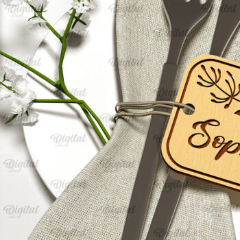 Intra απο ξύλο plywood 3mm-4mm πάχος – Κάρτες γάμου Πακέτο κοπής με λέιζερ Δίασταση  20x20 cm INTRAFABR-100541660 - Image 7