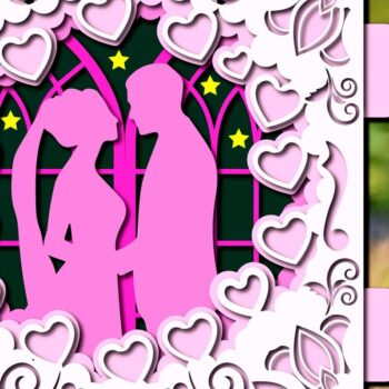 Intra απο ξύλο plywood 3mm-4mm πάχος – Πρότυπο κάρτας σήραγγας αναδυόμενου γάμου Δίασταση  20x20 cm INTRAFABR-39204677 - Image 1