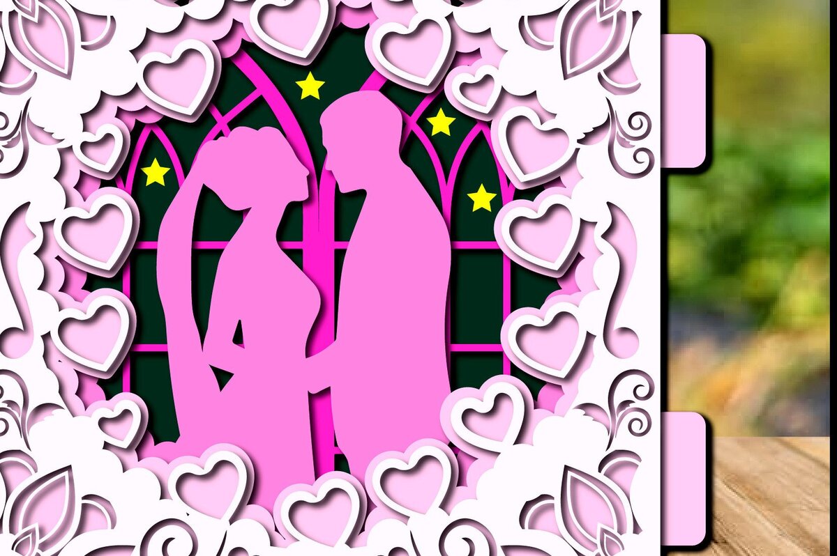 Intra απο ξύλο plywood 3mm-4mm πάχος – Πρότυπο κάρτας σήραγγας αναδυόμενου γάμου Δίασταση  20x20 cm INTRAFABR-39204677