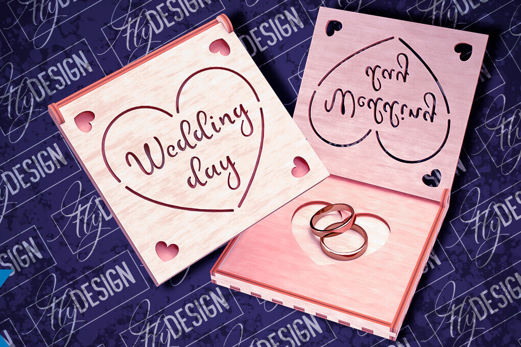 Intra απο ξύλο plywood 3mm-4mm πάχος – Κουτί βέρας με λέιζερ | Κουτί κοσμημάτων Δίασταση  20x20 cm INTRAFABR-83946509