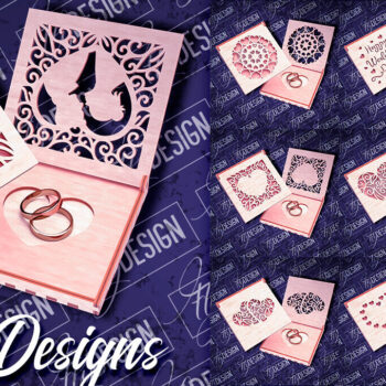 Intra απο ξύλο plywood 3mm-4mm πάχος – Κουτί βέρας με λέιζερ | Κουτί κοσμημάτων Δίασταση  20x20 cm INTRAFABR-83947041 - Image 1