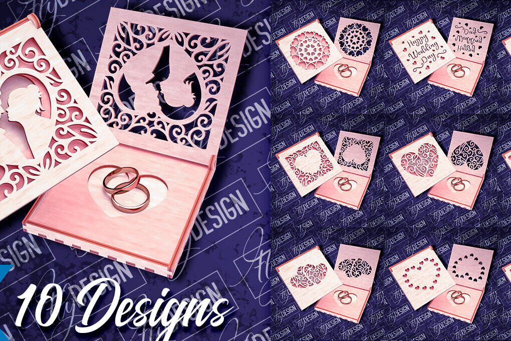 Intra απο ξύλο plywood 3mm-4mm πάχος – Κουτί βέρας με λέιζερ | Κουτί κοσμημάτων Δίασταση  20x20 cm INTRAFABR-83947041