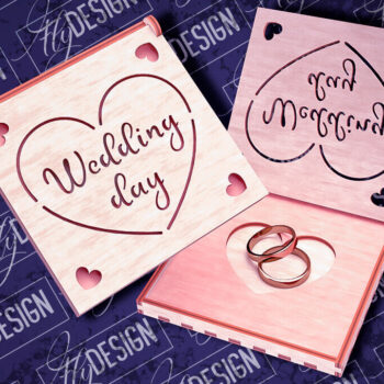 Intra απο ξύλο plywood 3mm-4mm πάχος – Κουτί βέρας με λέιζερ | Κουτί κοσμημάτων Δίασταση  20x20 cm INTRAFABR-83947041 - Image 6