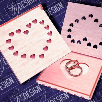 Intra απο ξύλο plywood 3mm-4mm πάχος – Κουτί βέρας με λέιζερ | Κουτί κοσμημάτων Δίασταση  20x20 cm INTRAFABR-83947041 - Image 8