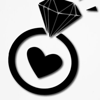 Intra απο ξύλο plywood 3mm-4mm πάχος – Βέρα γάμου Clipart Δίασταση  20x20 cm INTRAFABR-13491193 - Image 1