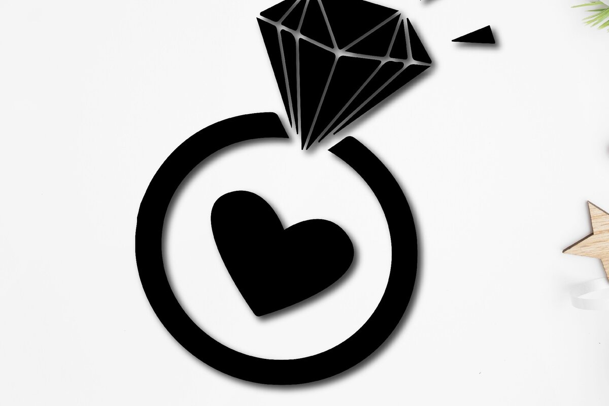 Intra απο ξύλο plywood 3mm-4mm πάχος – Βέρα γάμου Clipart Δίασταση  20x20 cm INTRAFABR-13491193