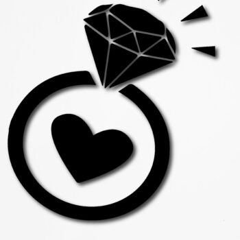 Intra απο ξύλο plywood 3mm-4mm πάχος – Βέρα γάμου Clipart Δίασταση  20x20 cm INTRAFABR-13491199 - Image 1