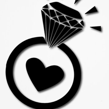 Intra απο ξύλο plywood 3mm-4mm πάχος – Βέρα γάμου Clipart Δίασταση  20x20 cm INTRAFABR-13491203 - Image 1