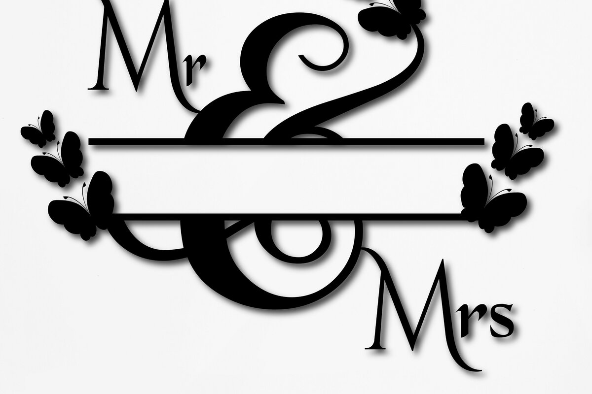 Intra απο ξύλο plywood 3mm-4mm πάχος – Μονόγραμμα Σπλιτ Γάμου Δίασταση  20x20 cm INTRAFABR-9129226