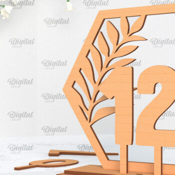 Intra απο ξύλο plywood 3mm-4mm πάχος – Αριθμός Τραπεζιού Γάμου Κοπή Laser Δίασταση  20x20 cm INTRAFABR-100053457 - Image 1