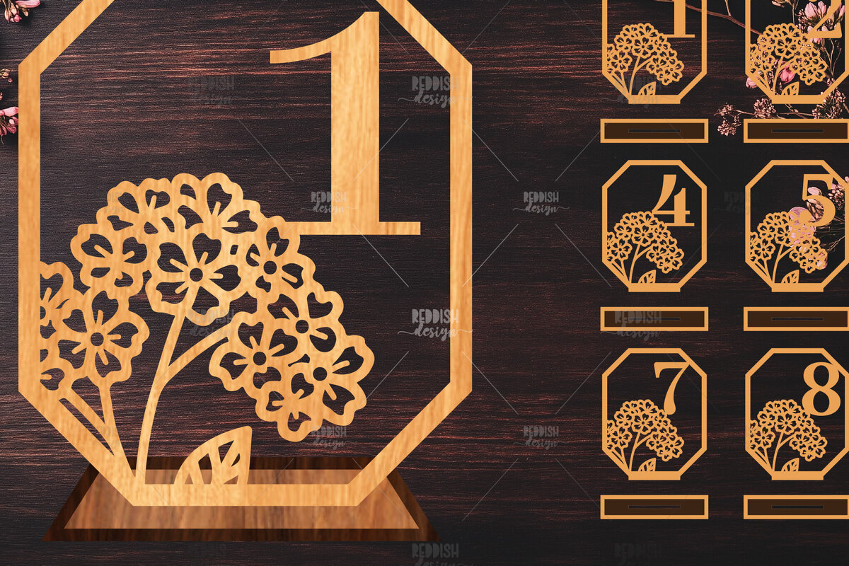 Intra απο ξύλο plywood 3mm-4mm πάχος – Αριθμοί Τραπεζιού Γάμου – Δίασταση  20x20 cm INTRAFABR-125215570