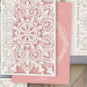 Intra απο ξύλο plywood 3mm-4mm πάχος – Πρότυπο γάμου Lace Mandala Δίασταση  20x20 cm INTRAFABR-73692337